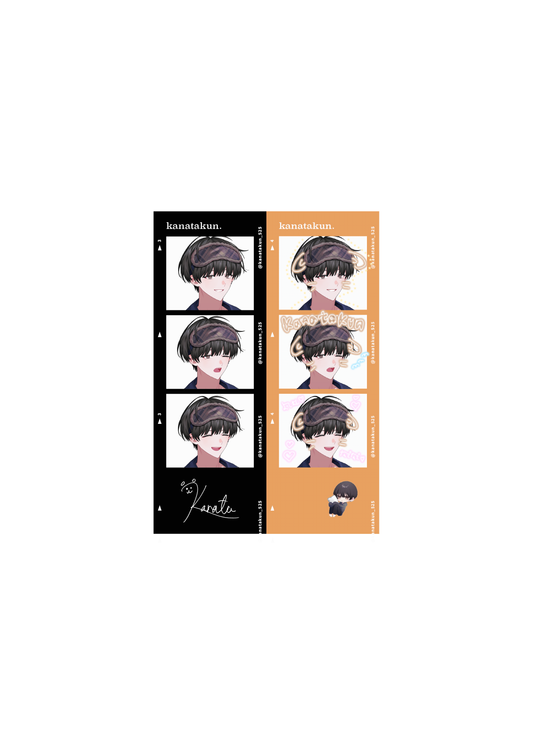 プリクラ風イラストカード